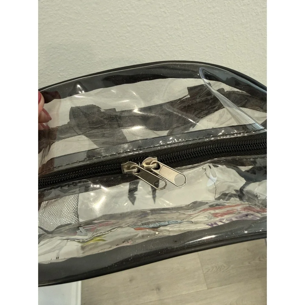 VINTAGE OFFICIAL NASCAR CLEAR BACKPACK Daytona Darlington Talladega California